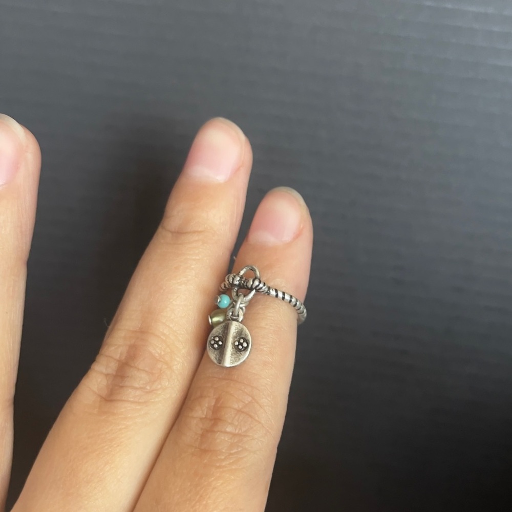 Very Small Adjustable Ring Sterling Silver - image 1